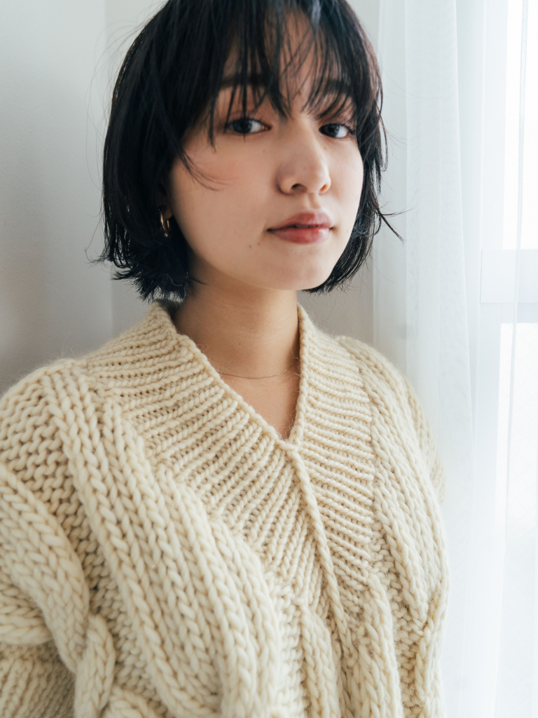 レイヤーボブにパーマでニュアンスをつけてコケティッシュに
